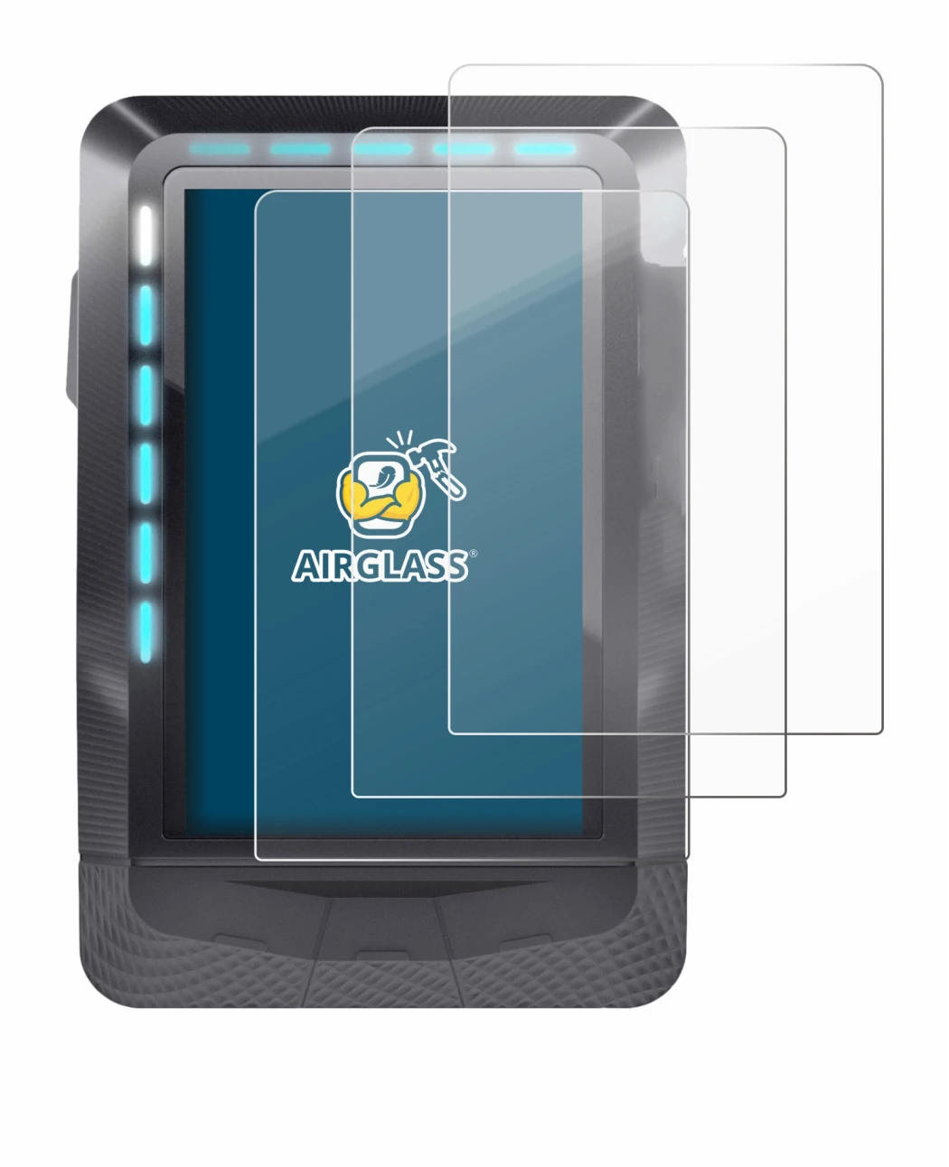 Imagen del dispositivo Wahoo Elemnt GPS con una amplia variedad de protectores de pantalla.