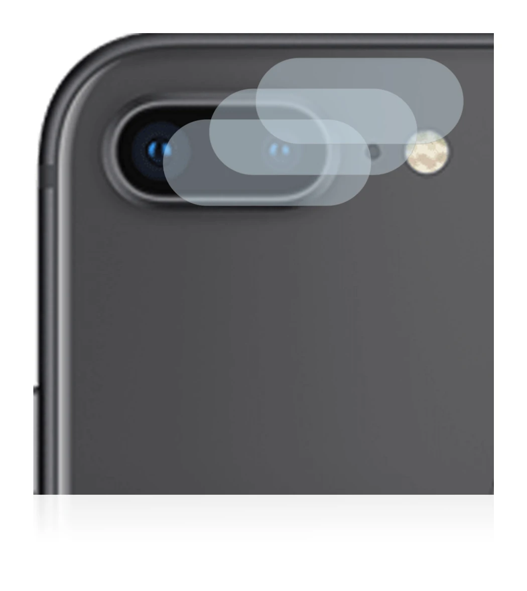 Imagen del dispositivo Apple iPhone 8 Plus (SÓLO Cámara) con una amplia variedad de protectores de pantalla.