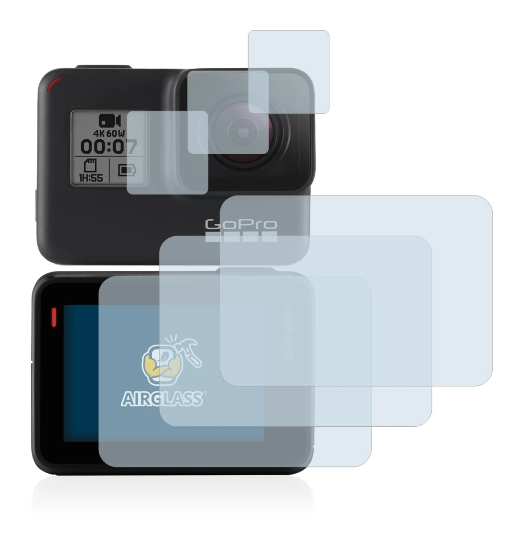 Imagen del dispositivo GoPro Hero 7 Black con una amplia variedad de protectores de pantalla.