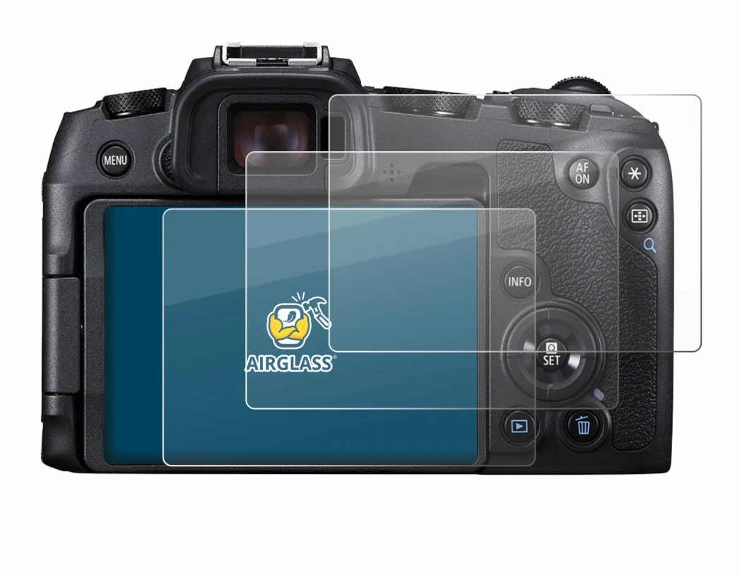 Imagen del dispositivo Canon EOS RP con una amplia variedad de protectores de pantalla.