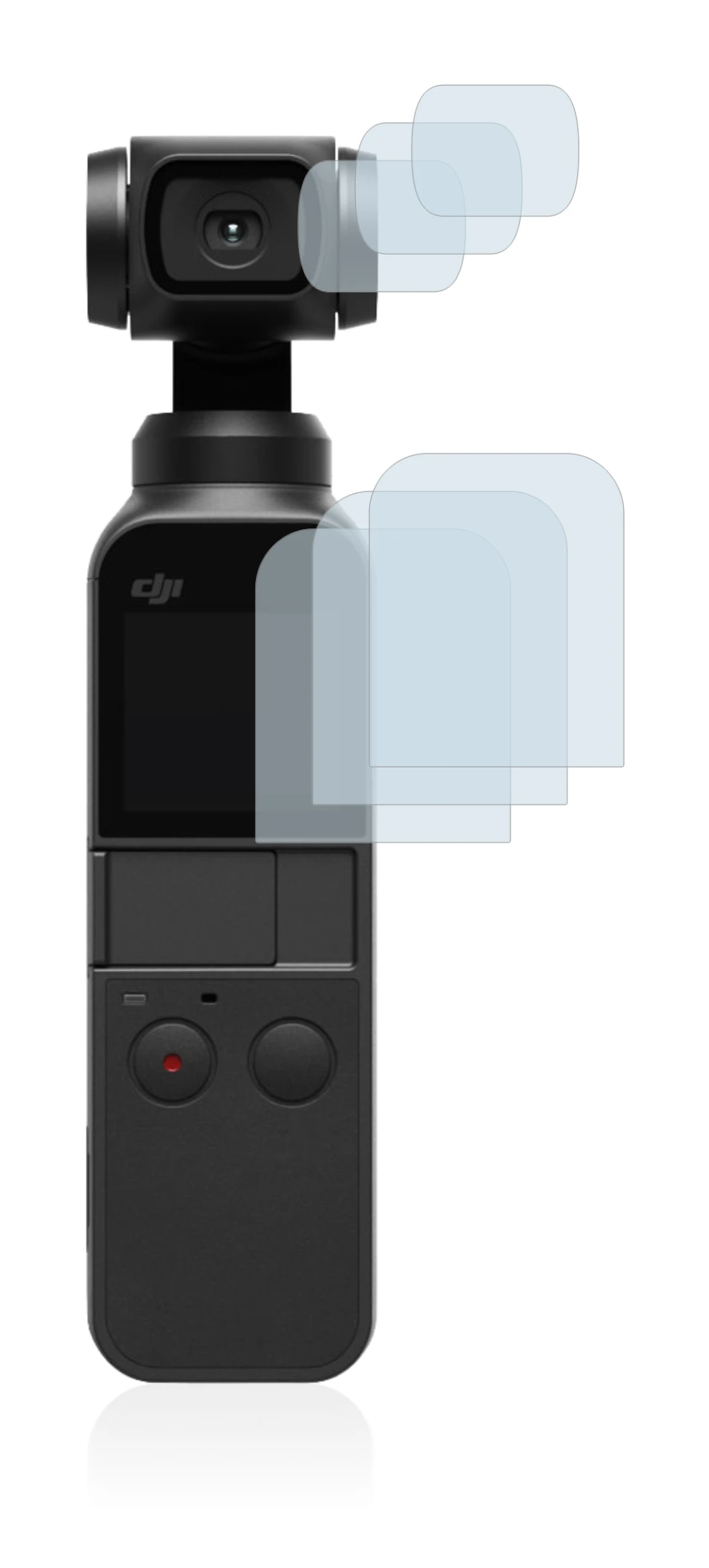 Imagen del dispositivo DJI Osmo Pocket (Pantalla + Lente) con una amplia variedad de protectores de pantalla.
