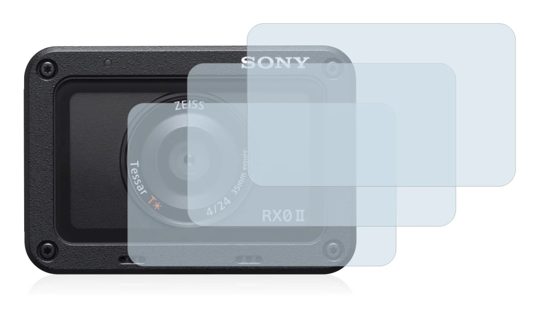 Imagen del dispositivo Sony DSC-RX0M2 (RX0 II) (Lente) con una amplia variedad de protectores de pantalla.