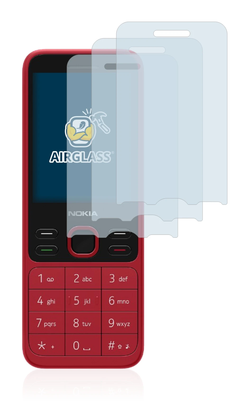Imagen del dispositivo Nokia 150 2020 con una amplia variedad de protectores de pantalla.