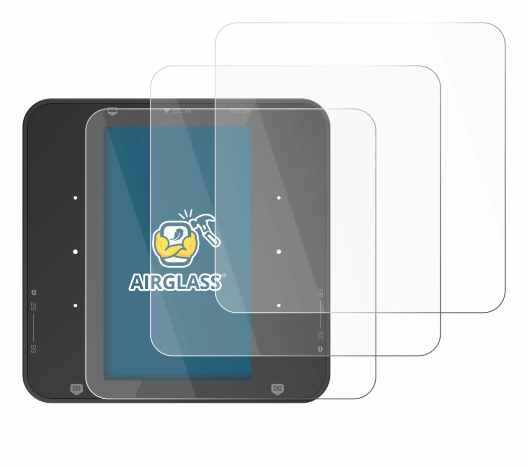 Imagen del dispositivo ISDT P30 con una amplia variedad de protectores de pantalla.