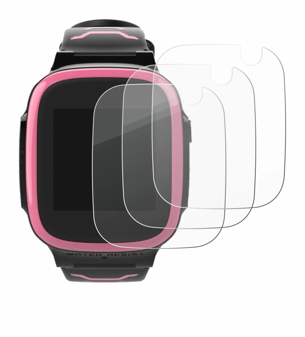 Imagen del dispositivo Xplora X5 Play con una amplia variedad de protectores de pantalla.