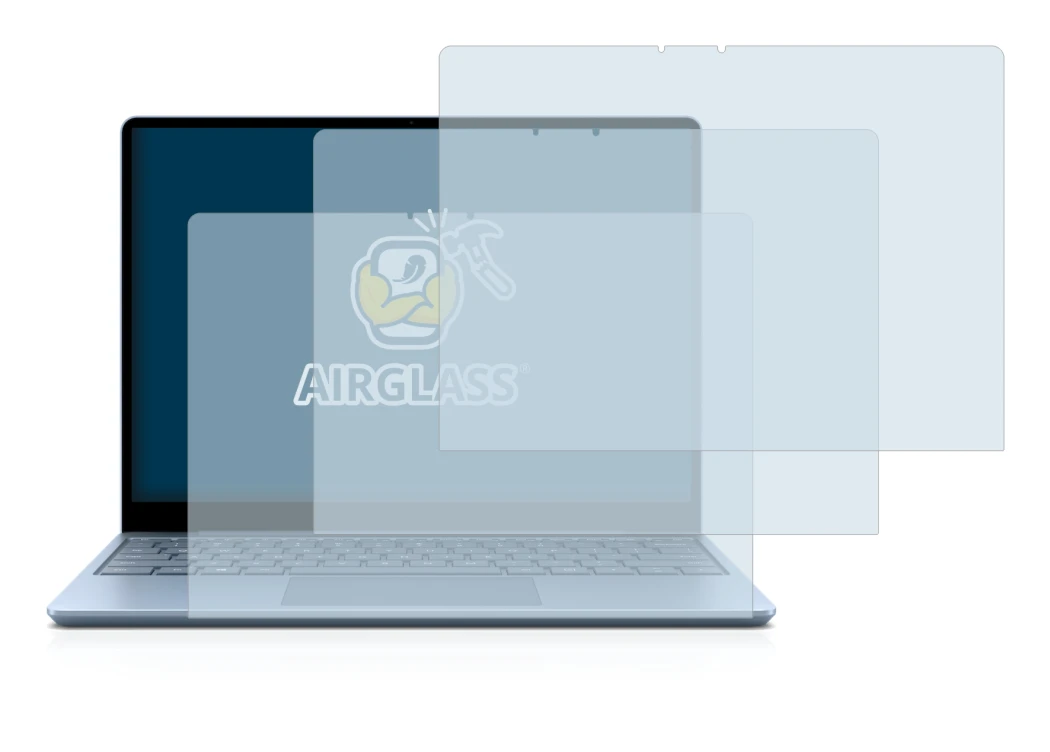 Imagen del dispositivo Microsoft Surface Laptop Go con una amplia variedad de protectores de pantalla.