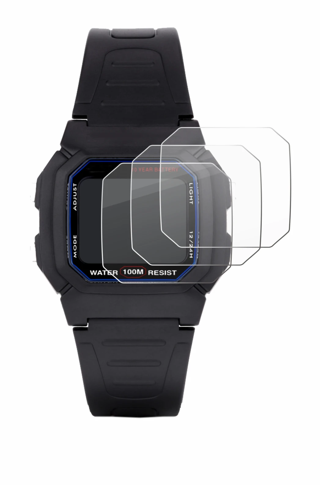Imagen del dispositivo Casio W-800H-1AVES con una amplia variedad de protectores de pantalla.