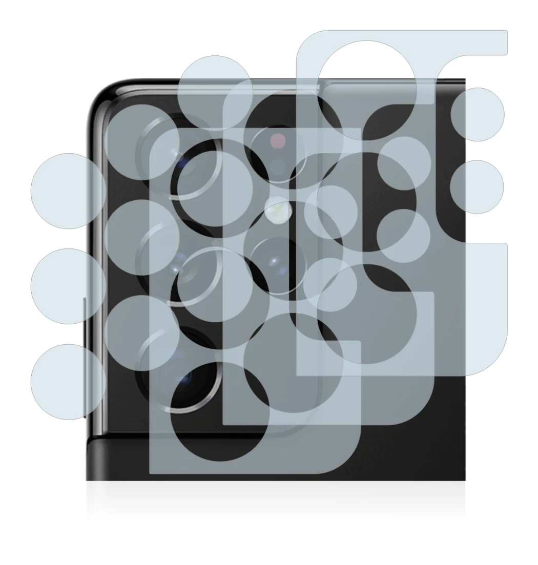 Imagen del dispositivo Samsung Galaxy S21 Ultra 5G (SÓLO Cámara) con una amplia variedad de protectores de pantalla.