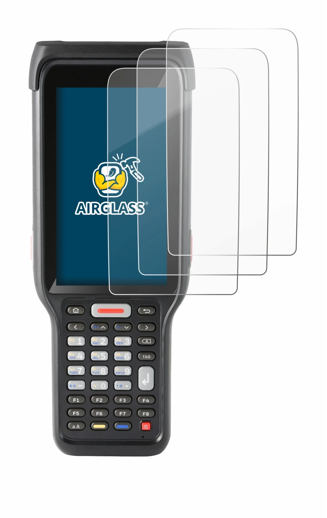 Imagen del dispositivo Honeywell ScanPal EDA61K con una amplia variedad de protectores de pantalla.