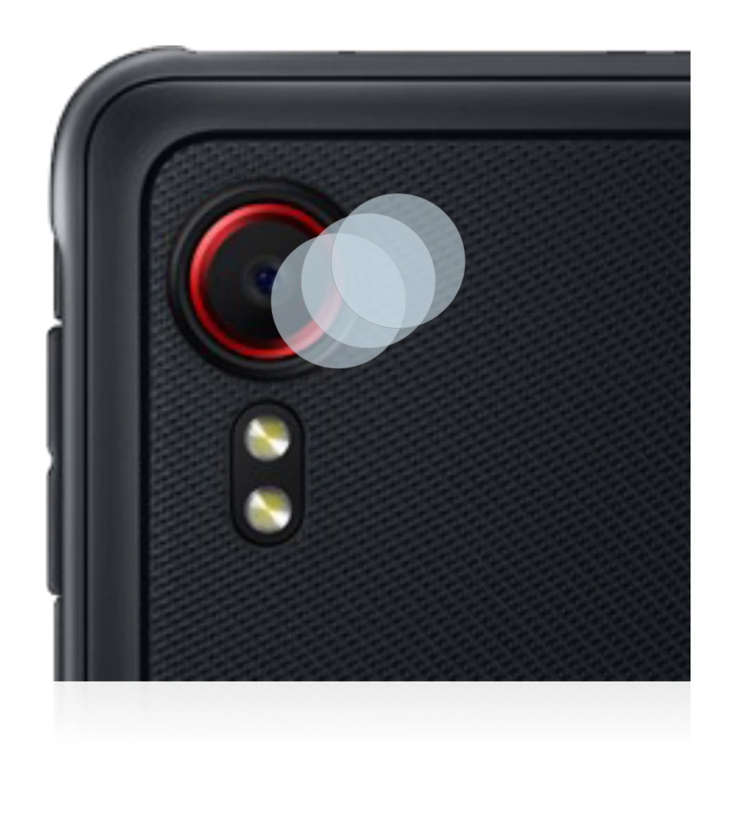 Imagen del dispositivo Samsung Galaxy XCover 5 (SÓLO Cámara) con una amplia variedad de protectores de pantalla.