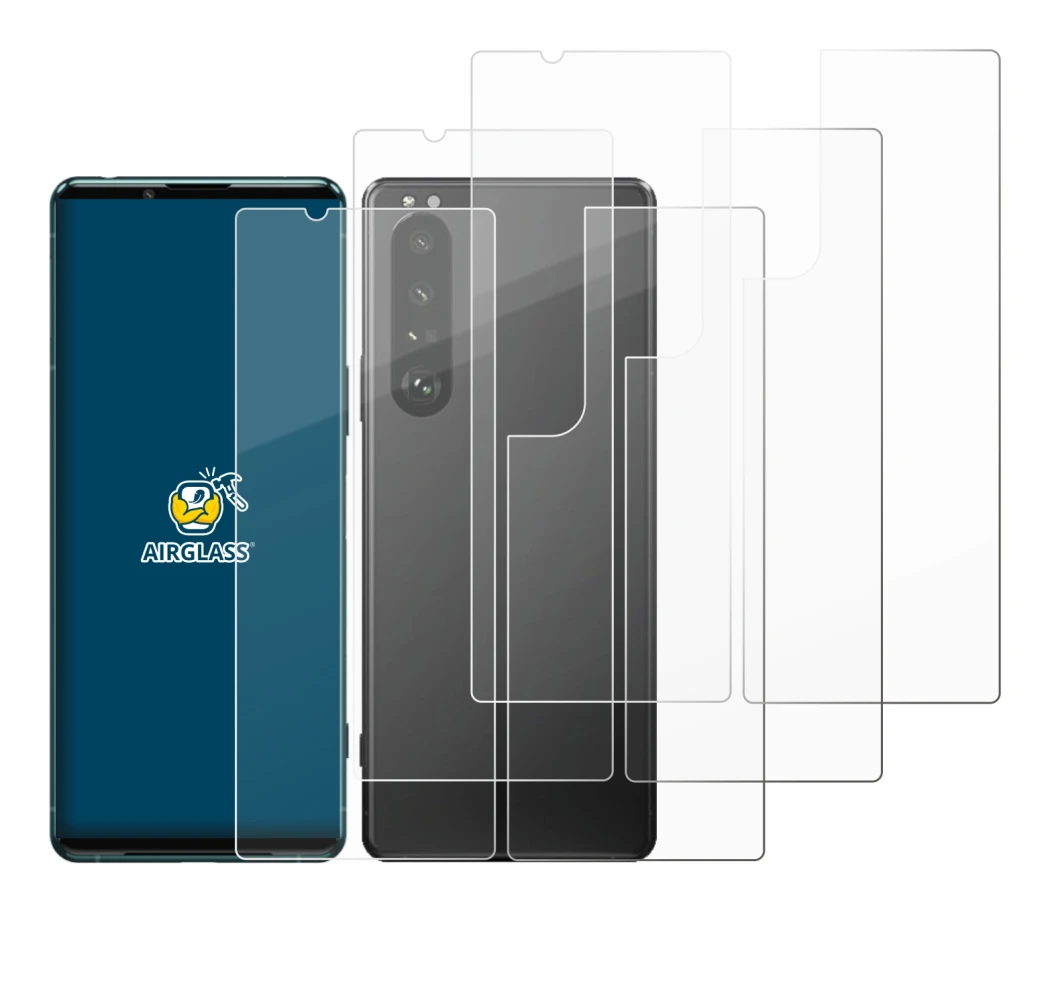 Imagen del dispositivo Sony Xperia 5 III (Frontal+Trasero) con una amplia variedad de protectores de pantalla.