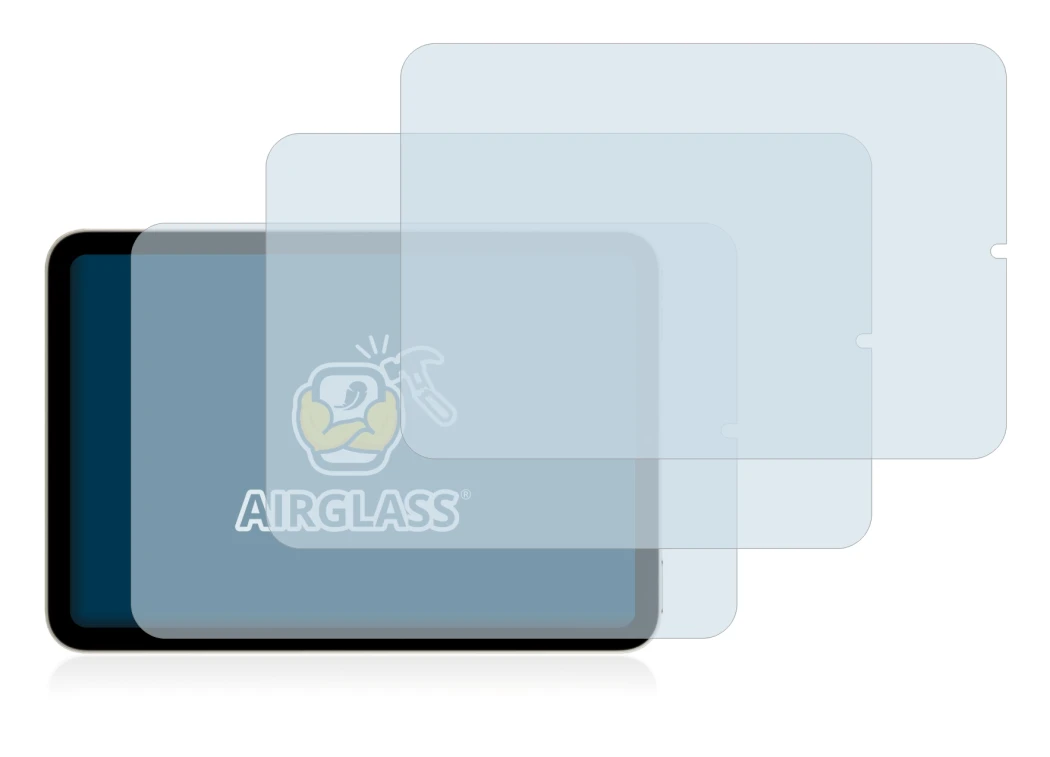 Imagen del dispositivo Apple iPad Mini 6 2021 (Formato Apaisado, 6da Gen.) con una amplia variedad de protectores de pantalla.