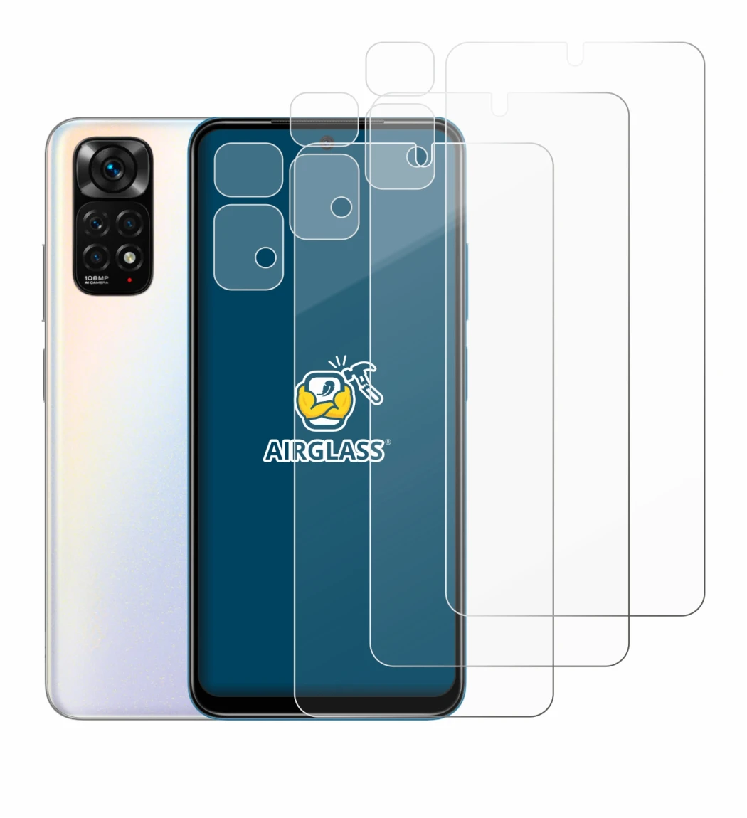 Imagen del dispositivo Xiaomi Redmi Note 11S (Frontal+Cámara) con una amplia variedad de protectores de pantalla.