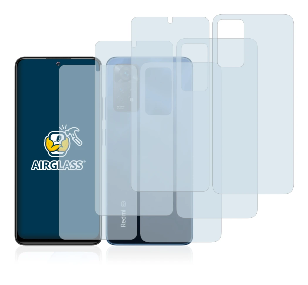 Imagen del dispositivo Xiaomi Redmi Note 11 Pro 5G (Frontal+Trasero) con una amplia variedad de protectores de pantalla.