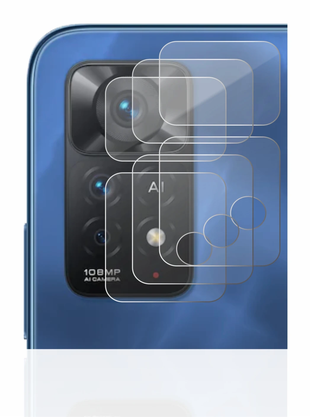 Imagen del dispositivo Xiaomi Redmi Note 11 Pro 5G (SÓLO Cámara) con una amplia variedad de protectores de pantalla.