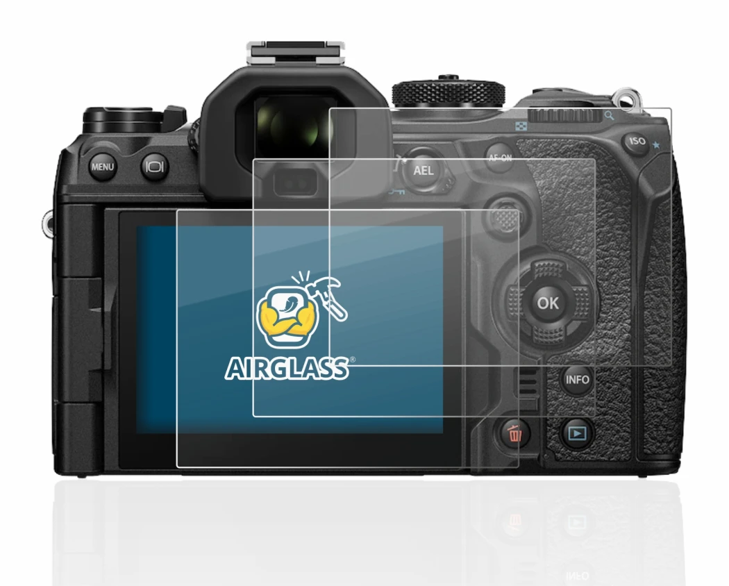 Imagen del dispositivo Olympus OM-1 2022 con una amplia variedad de protectores de pantalla.