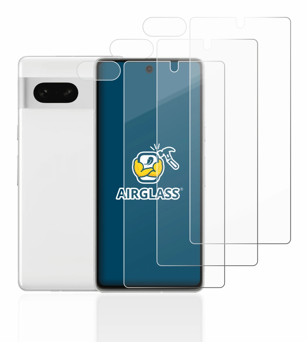 Imagen del dispositivo Google Pixel 7 (Frontal+Cámara) con una amplia variedad de protectores de pantalla.