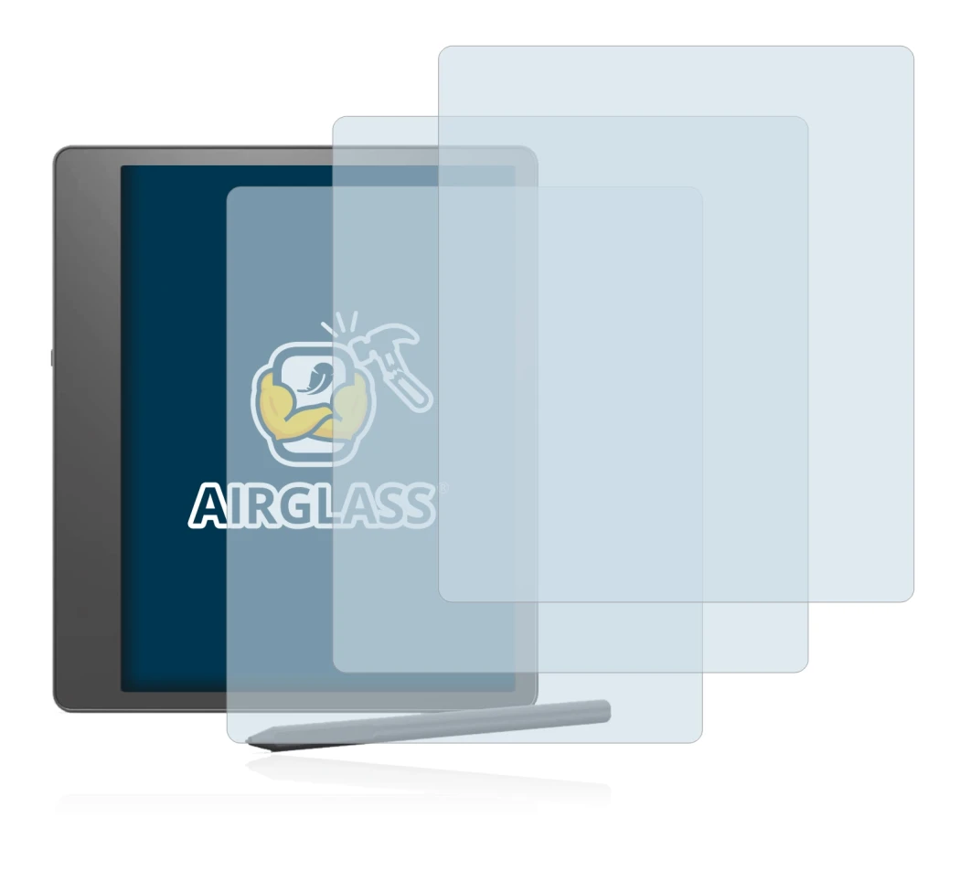 Imagen del dispositivo Amazon Kindle Scribe con una amplia variedad de protectores de pantalla.