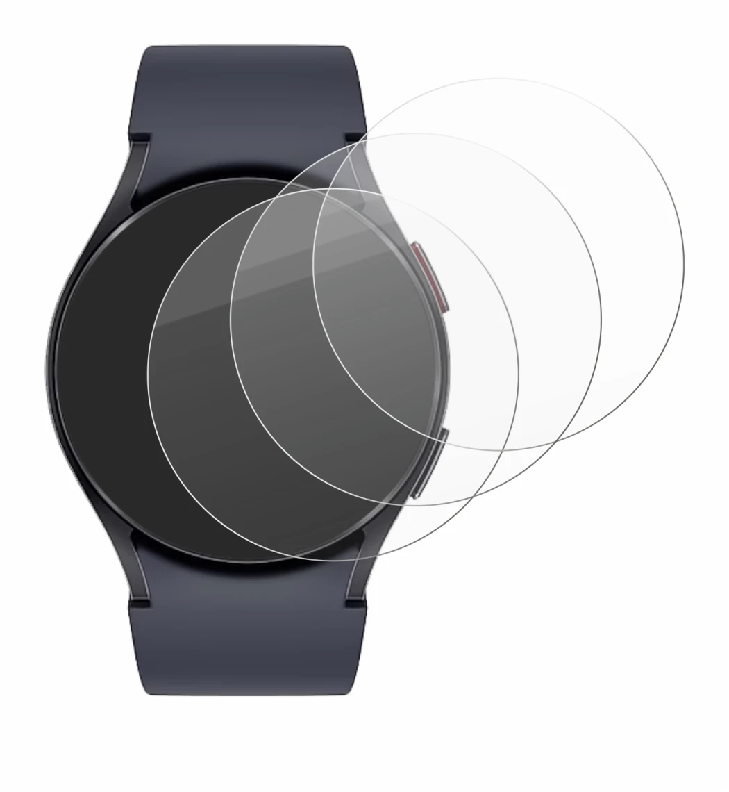 Imagen del dispositivo Samsung Galaxy Watch 6 (40 mm) con una amplia variedad de protectores de pantalla.