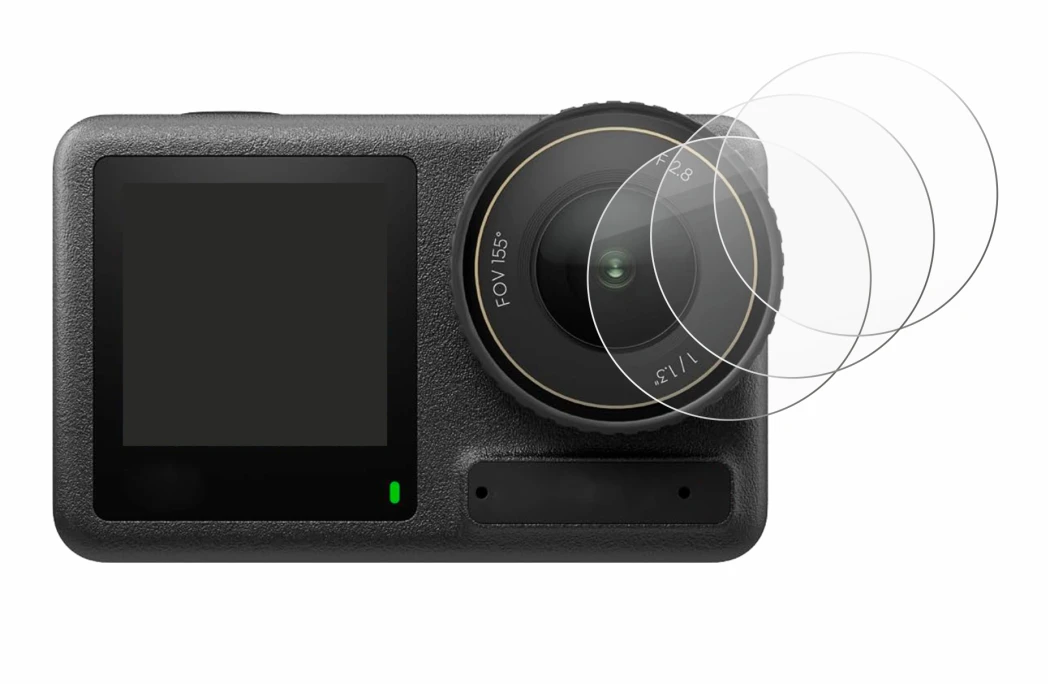 Imagen del dispositivo DJI Osmo Action 4 (Lente) con una amplia variedad de protectores de pantalla.