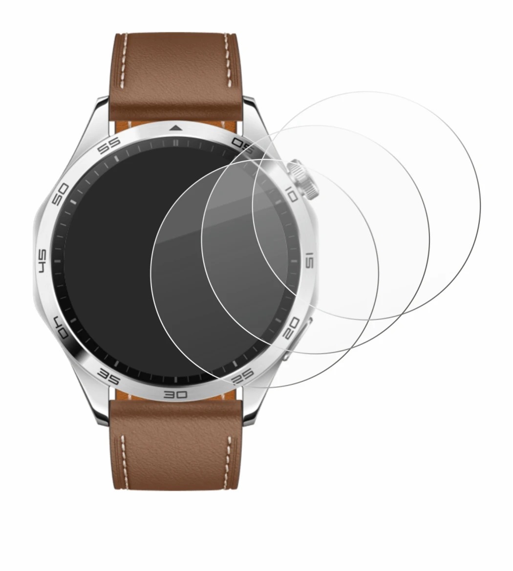 Imagen del dispositivo Huawei Watch GT 4 (46mm) con una amplia variedad de protectores de pantalla.