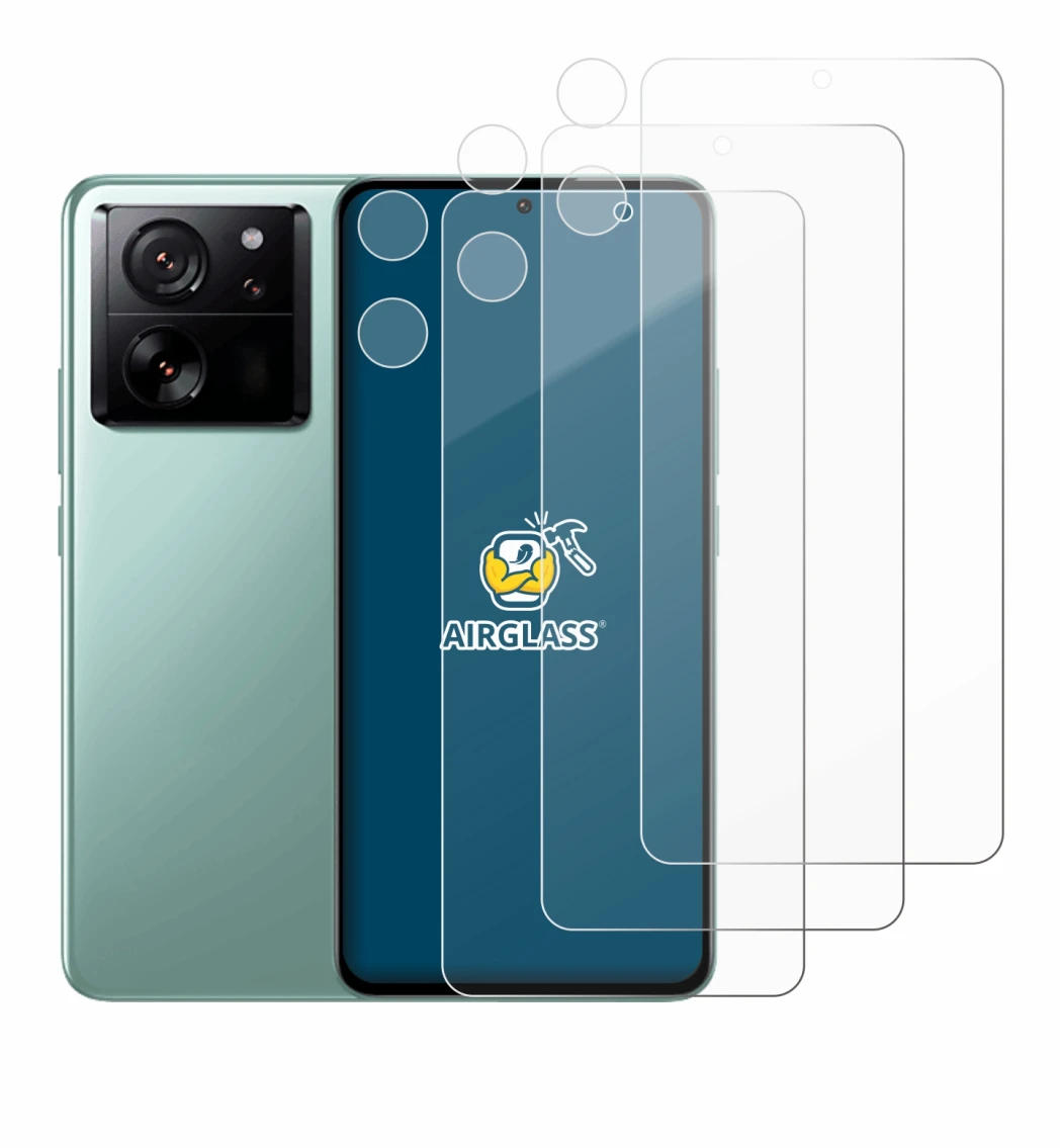 Imagen del dispositivo Xiaomi 13T Pro (Frontal+Cámara) con una amplia variedad de protectores de pantalla.