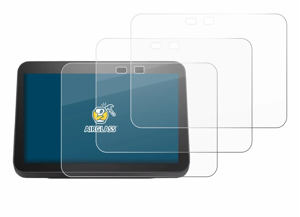 Imagen del dispositivo Amazon Echo Show 8 2023 (3a Gen.) con una amplia variedad de protectores de pantalla.