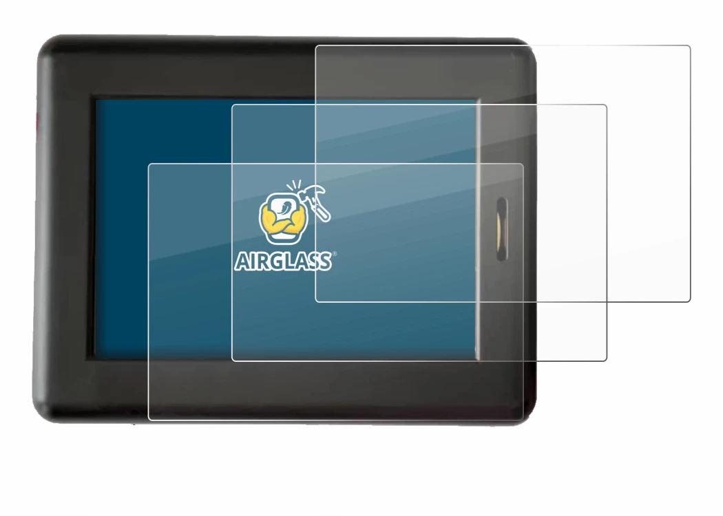 Imagen del dispositivo XC Tracer Maxx II con una amplia variedad de protectores de pantalla.