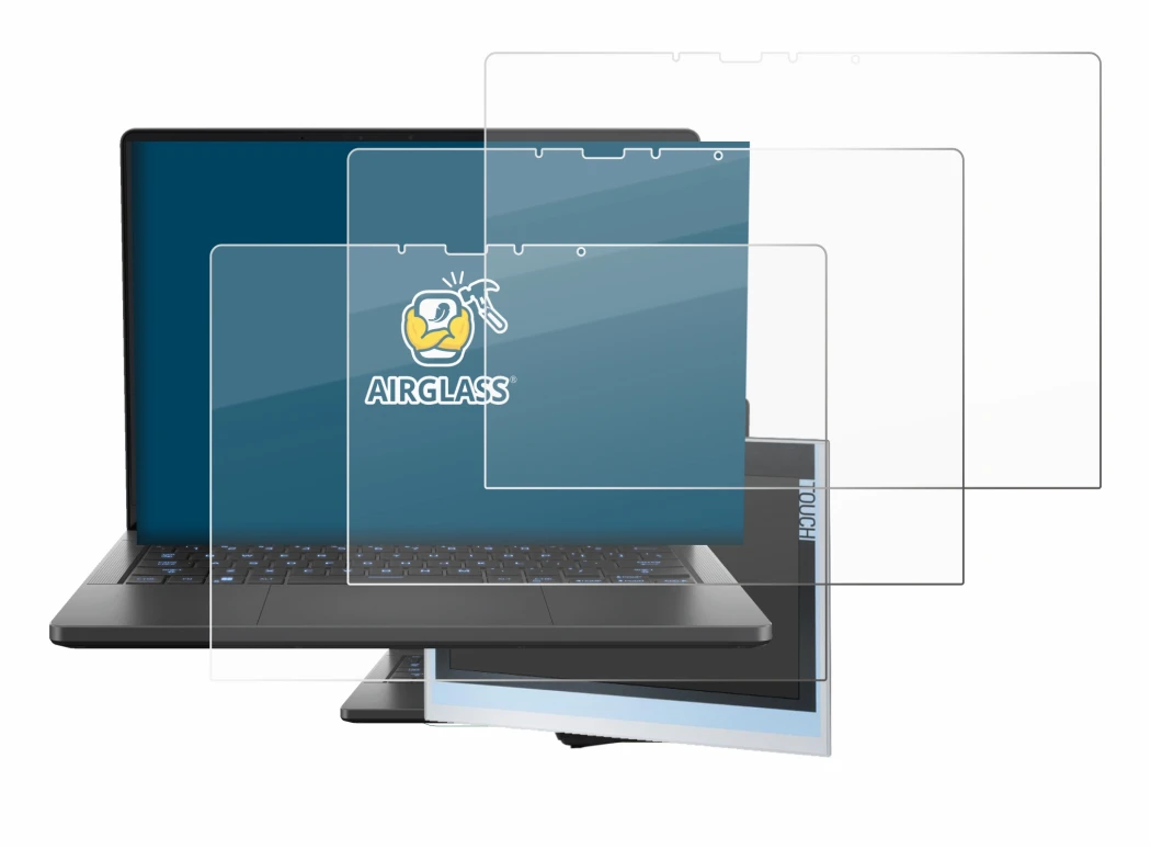 Imagen del dispositivo ASUS ROG Zephyrus G14 2024 GA403 con una amplia variedad de protectores de pantalla.