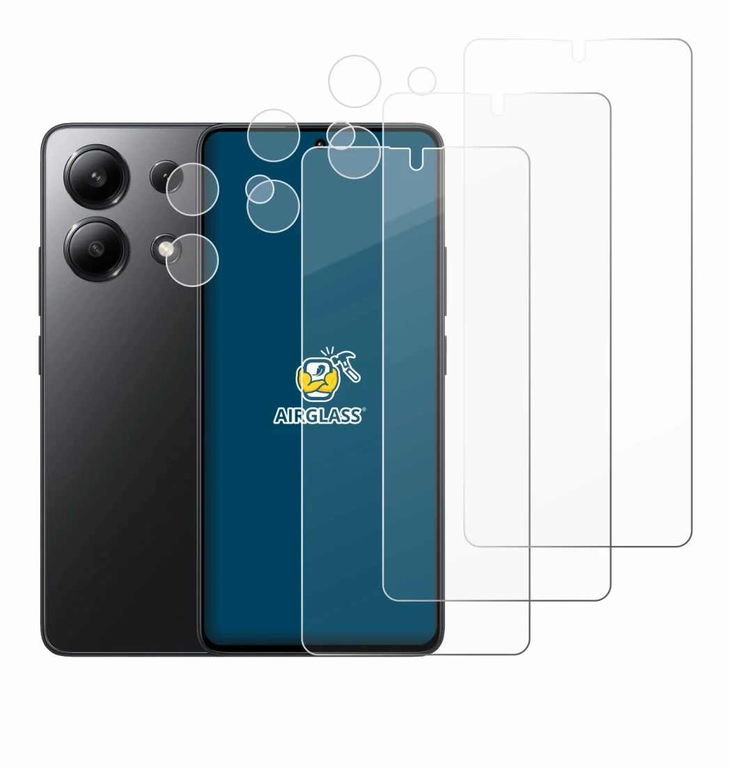 Imagen del dispositivo Xiaomi Redmi Note 13 5G (Frontal+Cámara) con una amplia variedad de protectores de pantalla.