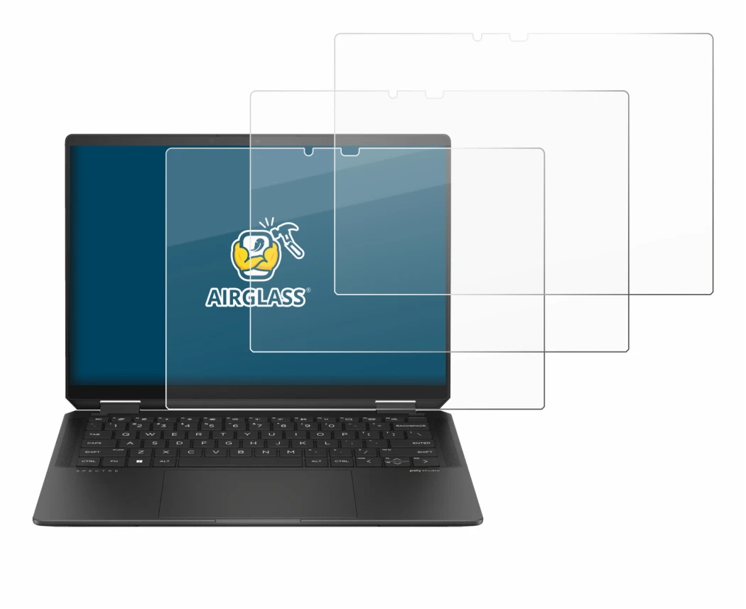 Imagen del dispositivo HP Spectre x360 (14-e) 2024 con una amplia variedad de protectores de pantalla.