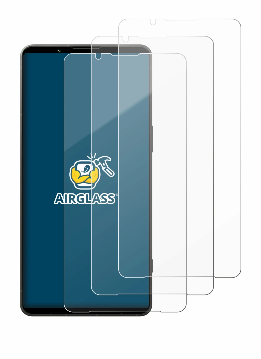 Imagen del dispositivo Sony Xperia 1 VI con una amplia variedad de protectores de pantalla.