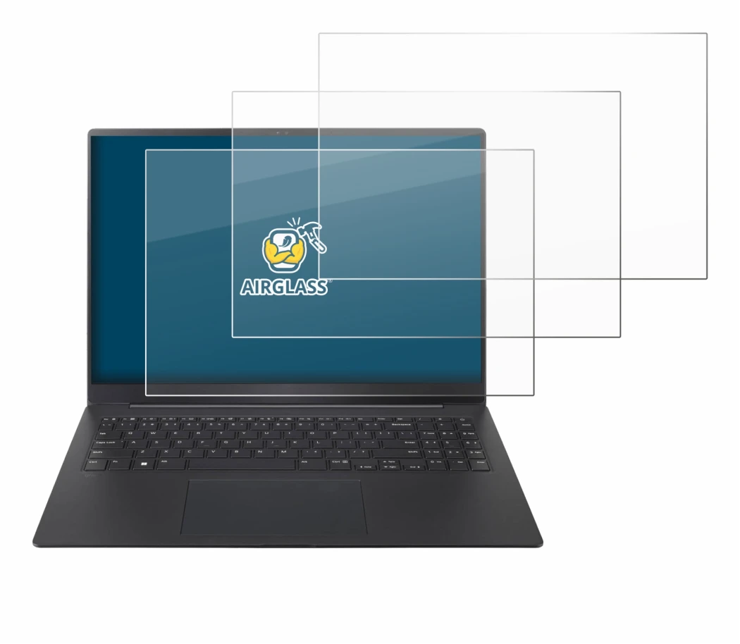 Imagen del dispositivo LG gram Pro 16 2024 con una amplia variedad de protectores de pantalla.