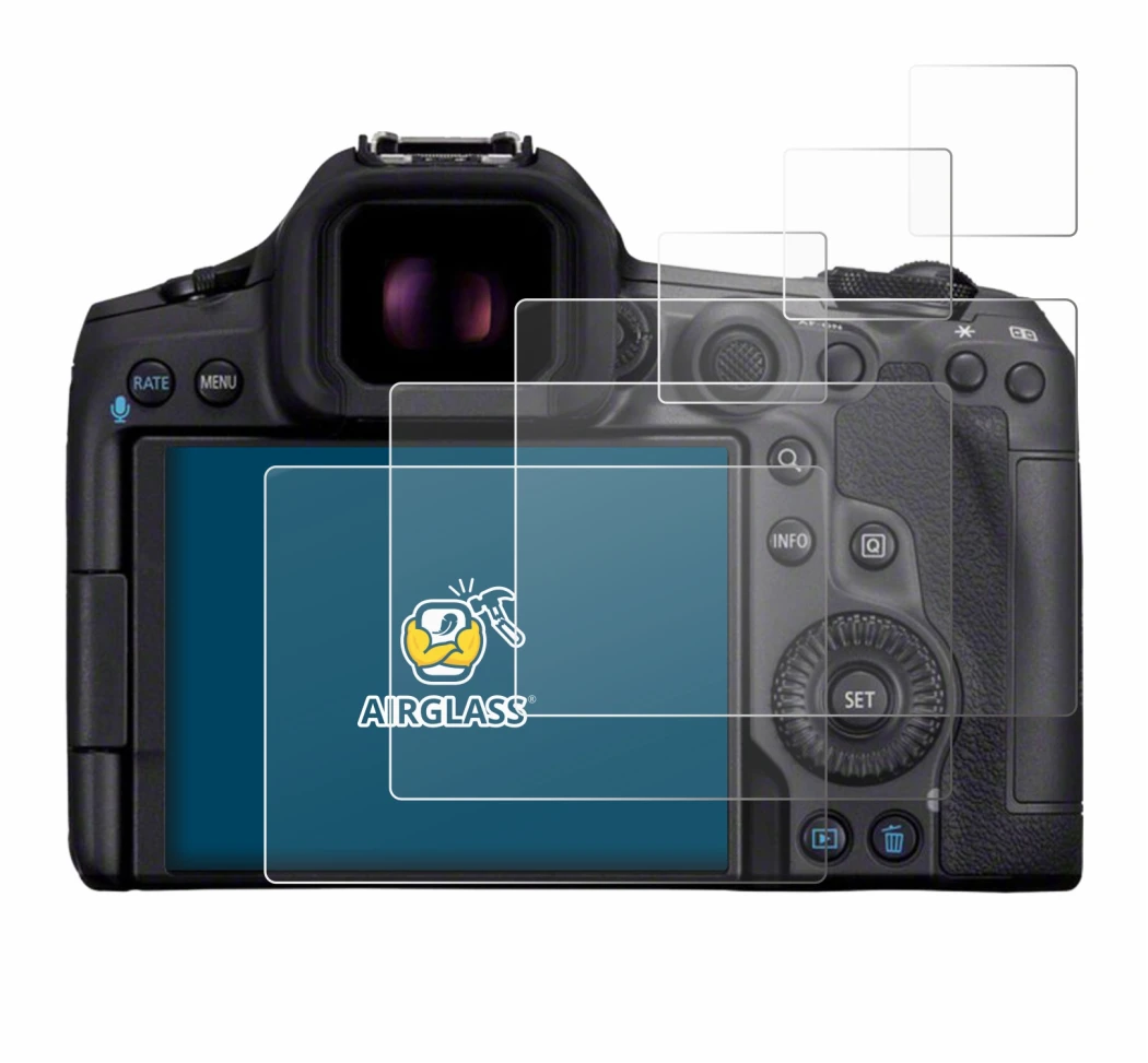 Imagen del dispositivo Canon EOS R5 Mark II con una amplia variedad de protectores de pantalla.