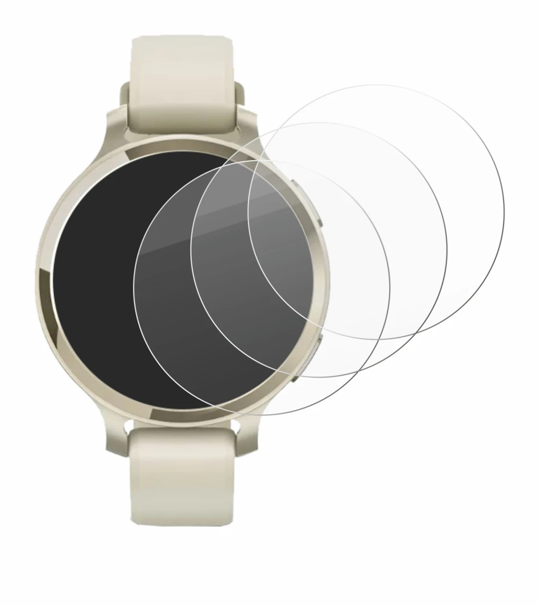 Imagen del dispositivo Garmin Lily 2 Active con una amplia variedad de protectores de pantalla.