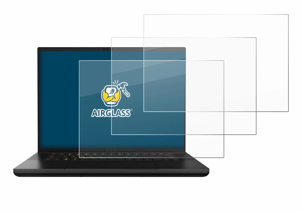Imagen del dispositivo Razer Blade 16 2024 con una amplia variedad de protectores de pantalla.