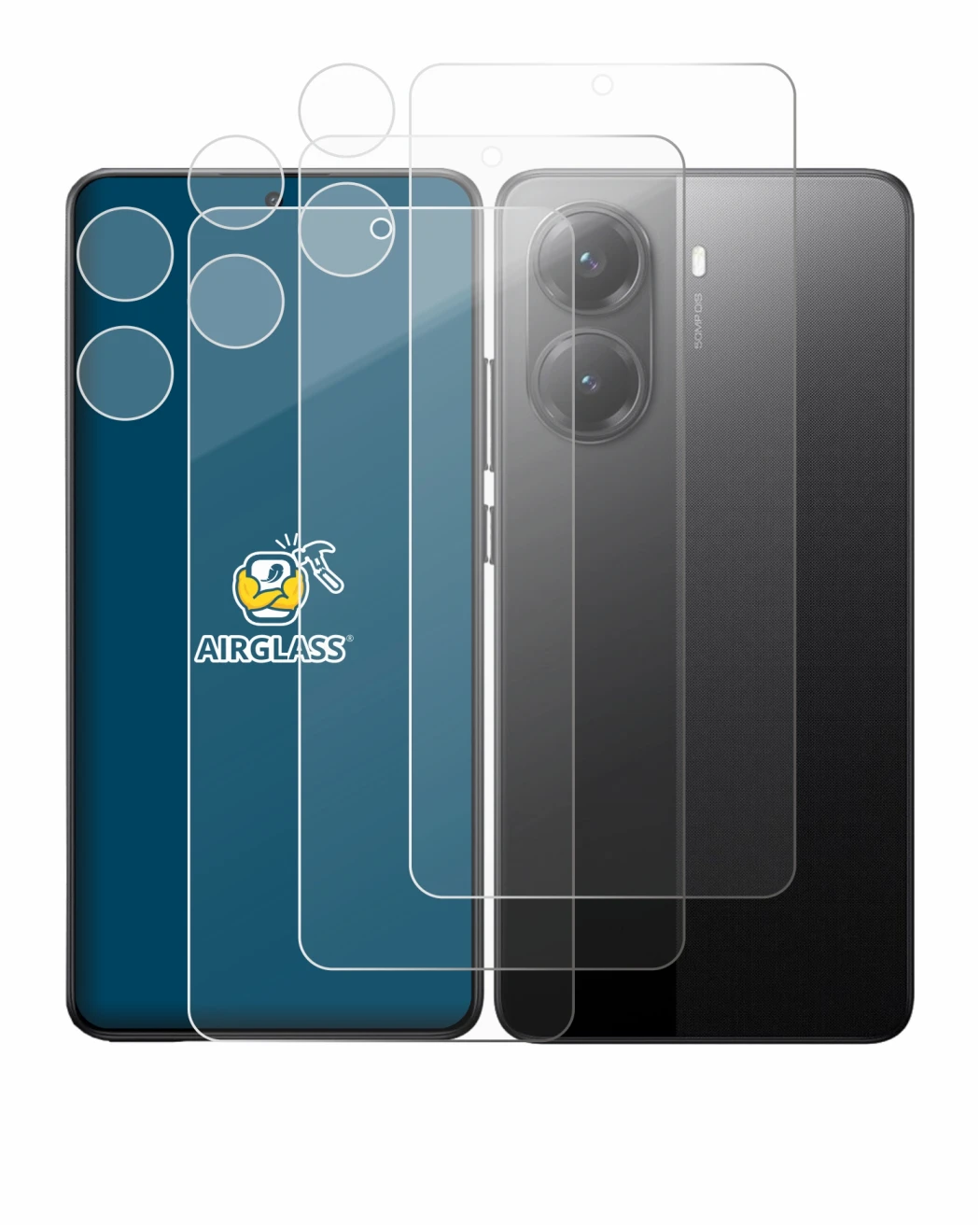 Imagen del dispositivo Xiaomi Poco X7 Pro (Frontal+Cámara) con una amplia variedad de protectores de pantalla.