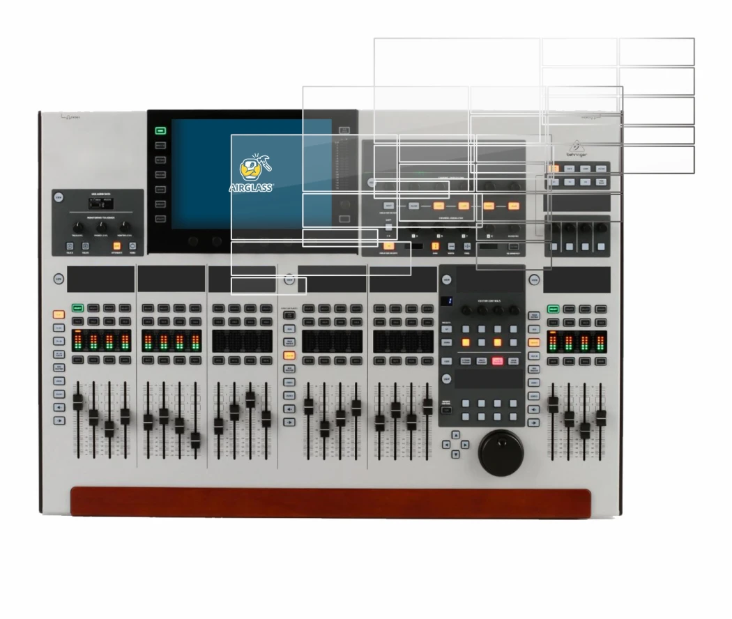 Imagen del dispositivo Behringer Wing (Set compuesto por 11 láminas) con una amplia variedad de protectores de pantalla.