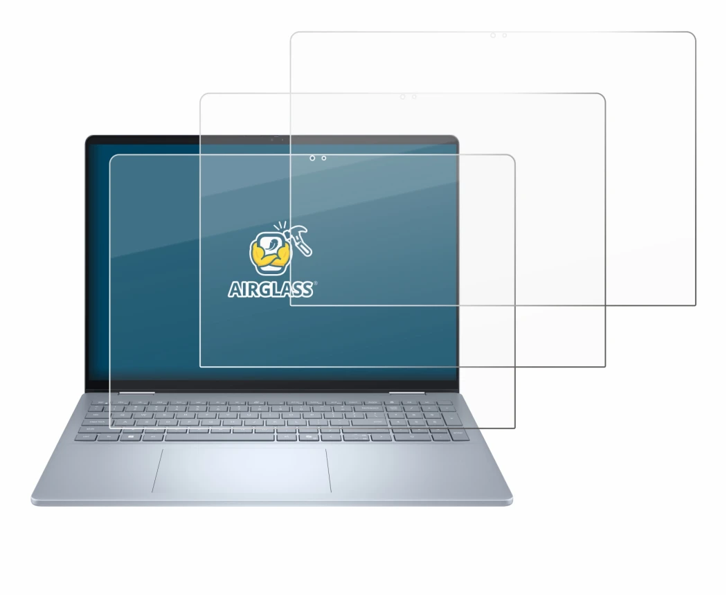 Imagen del dispositivo Dell 16 Plus-2-in-1 con una amplia variedad de protectores de pantalla.