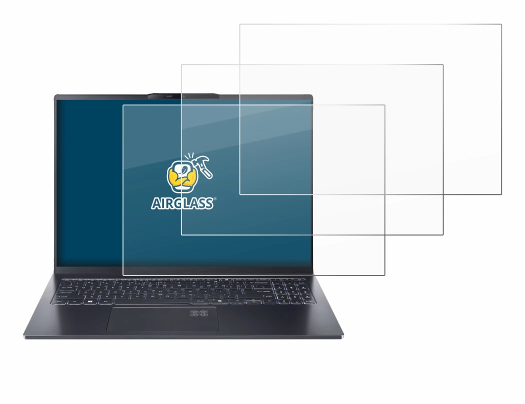 Imagen del dispositivo Acer Swift Go 16 AI con una amplia variedad de protectores de pantalla.