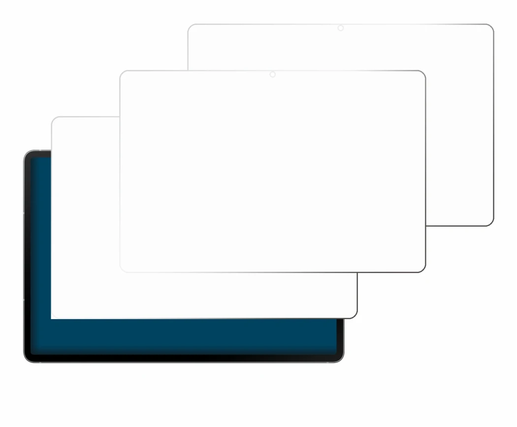 Imagen del dispositivo Samsung Galaxy Tab S10 FE 5G con una amplia variedad de protectores de pantalla.