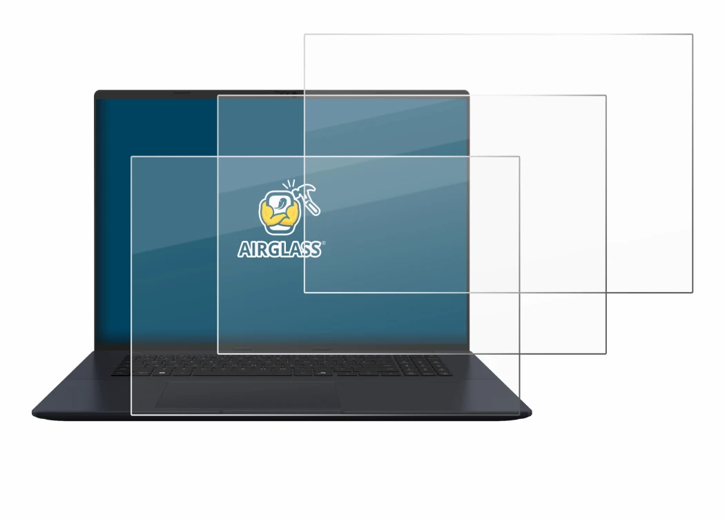 Imagen del dispositivo ASUS Vivobook 18 M1807 con una amplia variedad de protectores de pantalla.