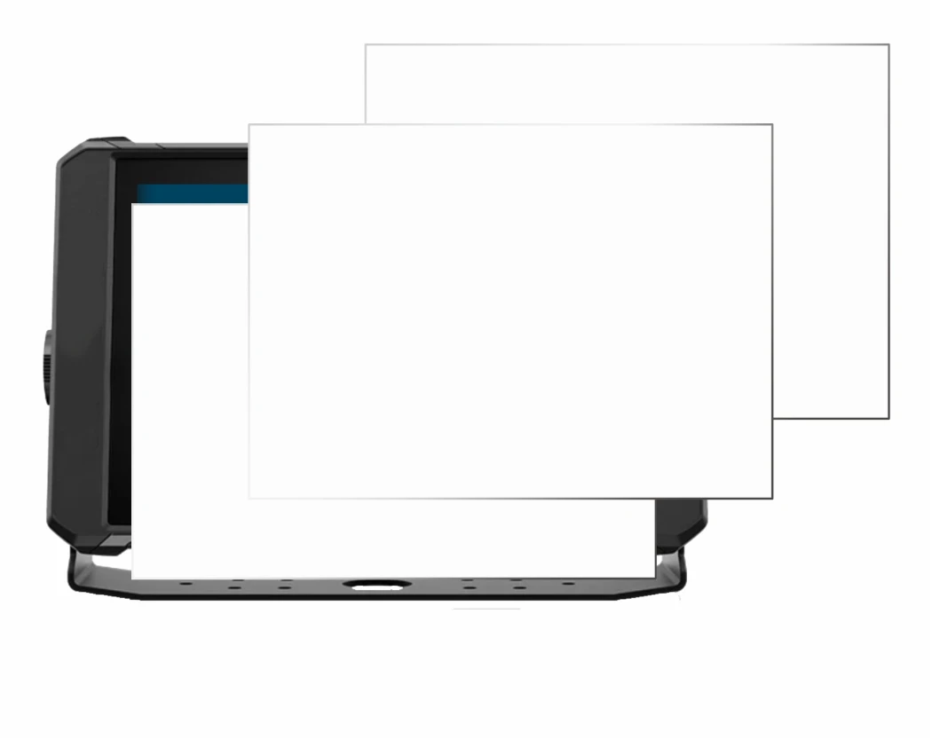 Imagen del dispositivo Lowrance Elite FS 10 con una amplia variedad de protectores de pantalla.