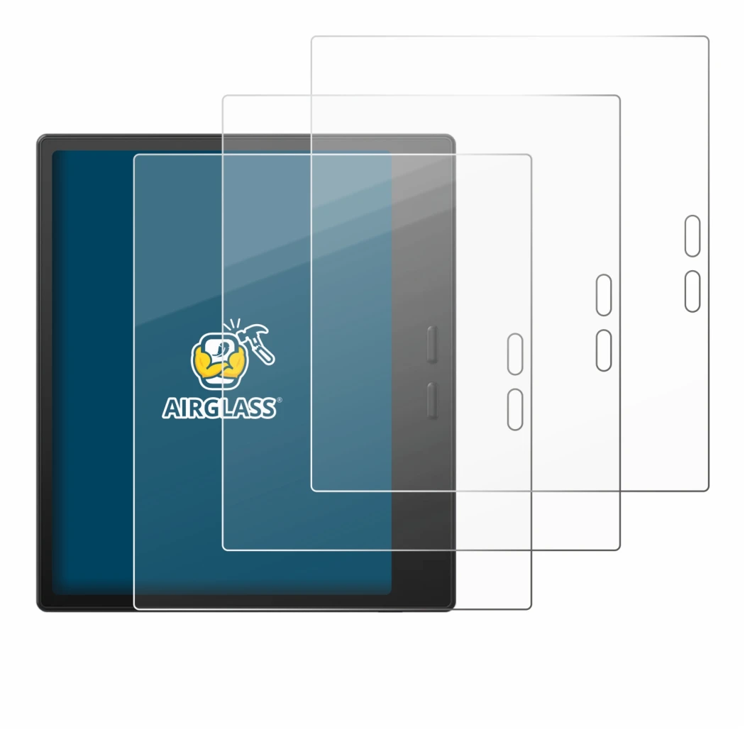 Imagen del dispositivo Boox Go 7 con una amplia variedad de protectores de pantalla.