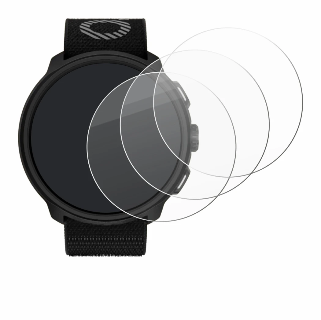 Imagen del dispositivo Suunto Run con una amplia variedad de protectores de pantalla.