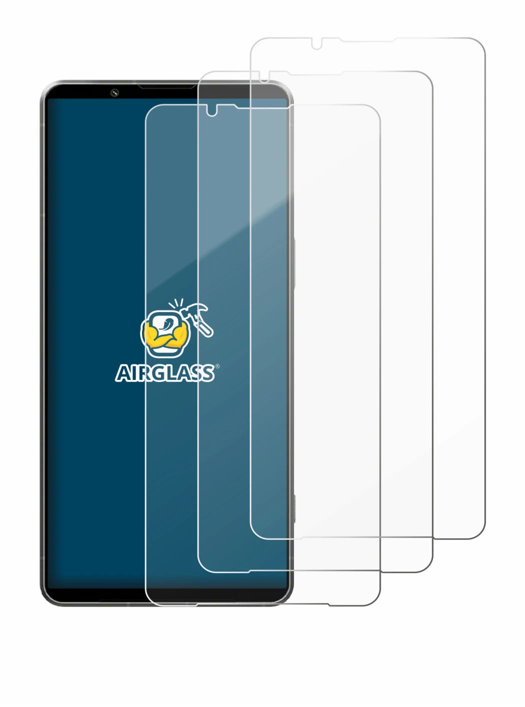 Imagen del dispositivo Sony Xperia 1 VII con una amplia variedad de protectores de pantalla.