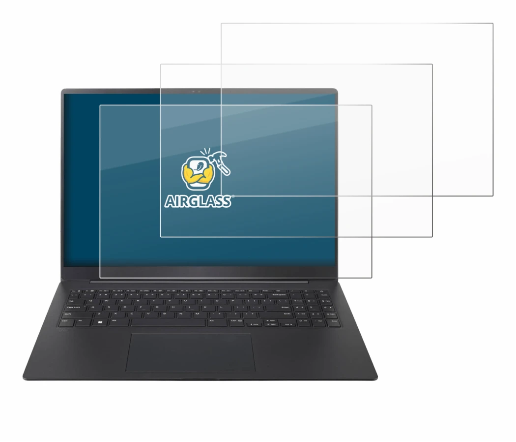 Imagen del dispositivo LG gram Pro 16 2025 con una amplia variedad de protectores de pantalla.