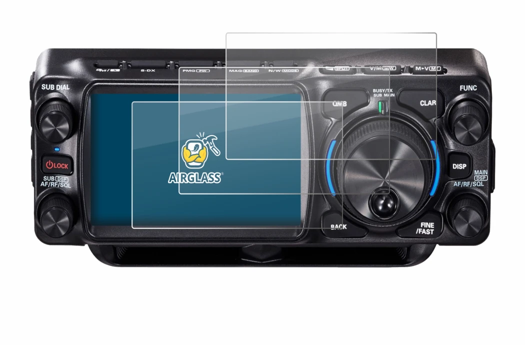 Imagen del dispositivo Yaesu FTX-1 con una amplia variedad de protectores de pantalla.