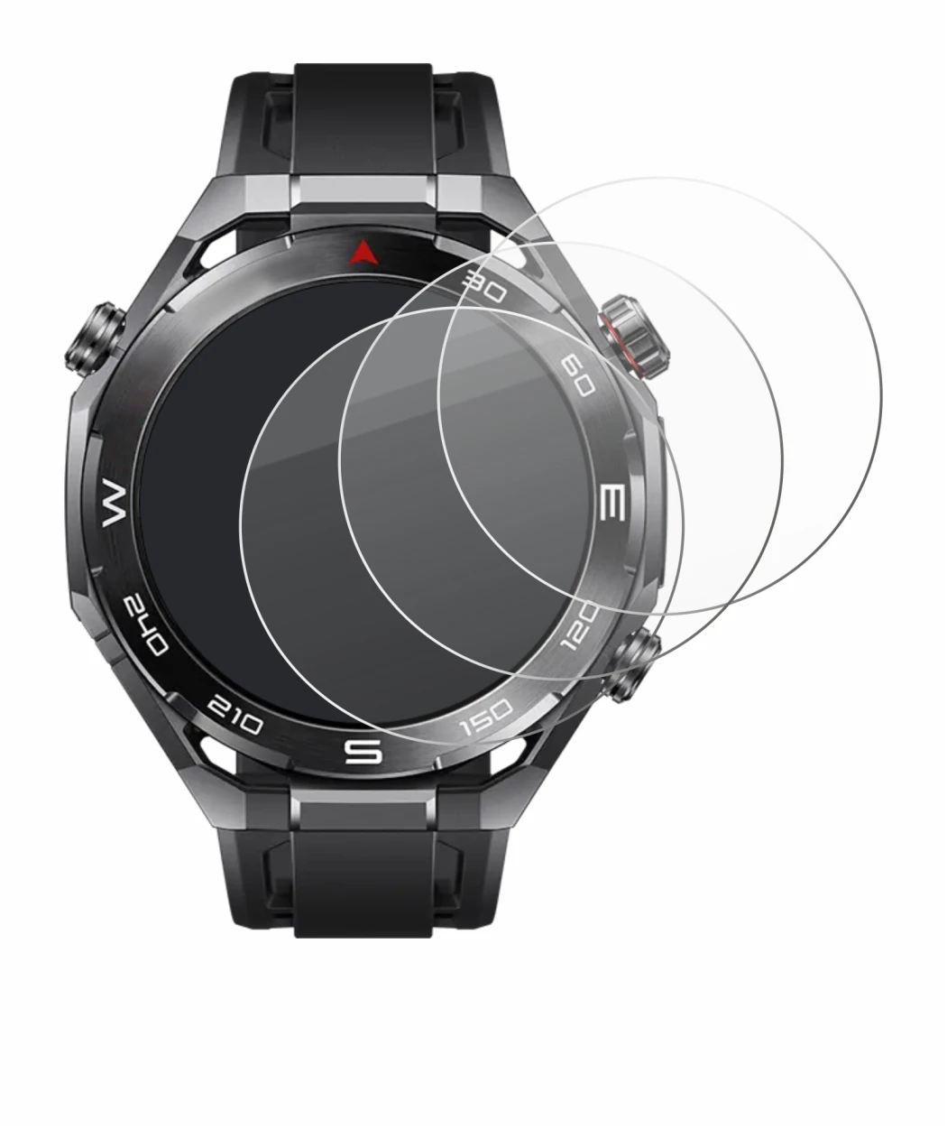 Imagen del dispositivo Huawei Watch Ultimate 2 Black con una amplia variedad de protectores de pantalla.