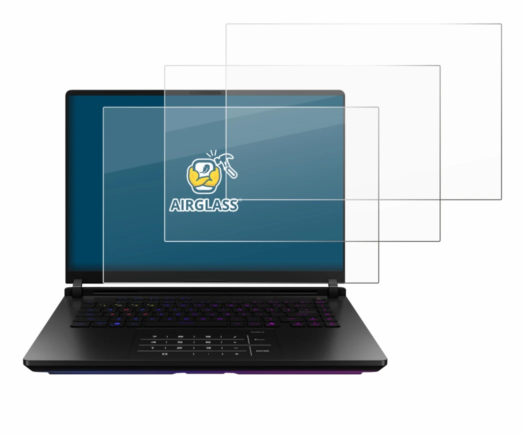 Imagen del dispositivo ASUS ROG Strix SCAR 18 2025 con una amplia variedad de protectores de pantalla.